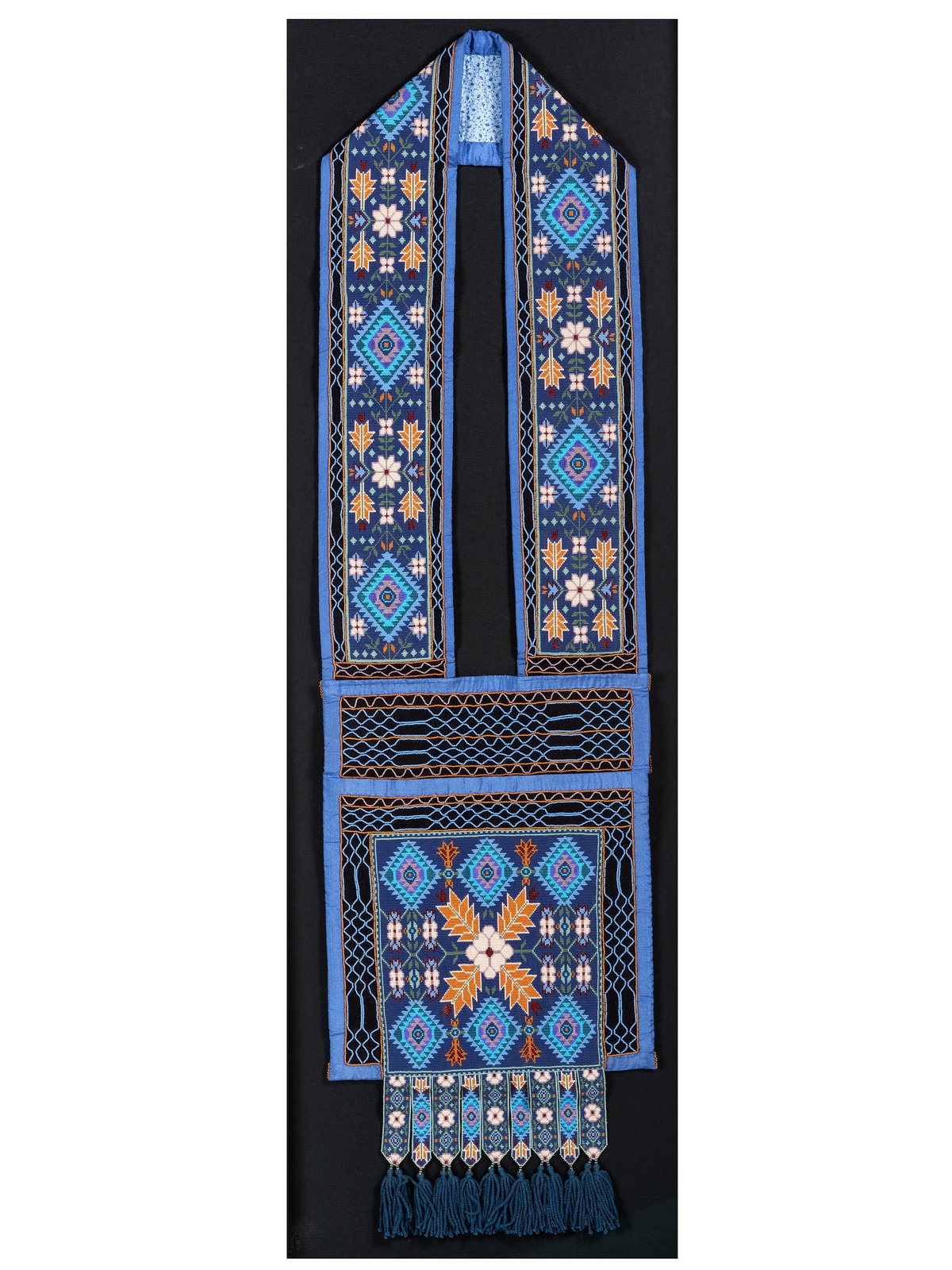 Artwork by Marguerite Houle, Loom-Beaded Bandolier Bag