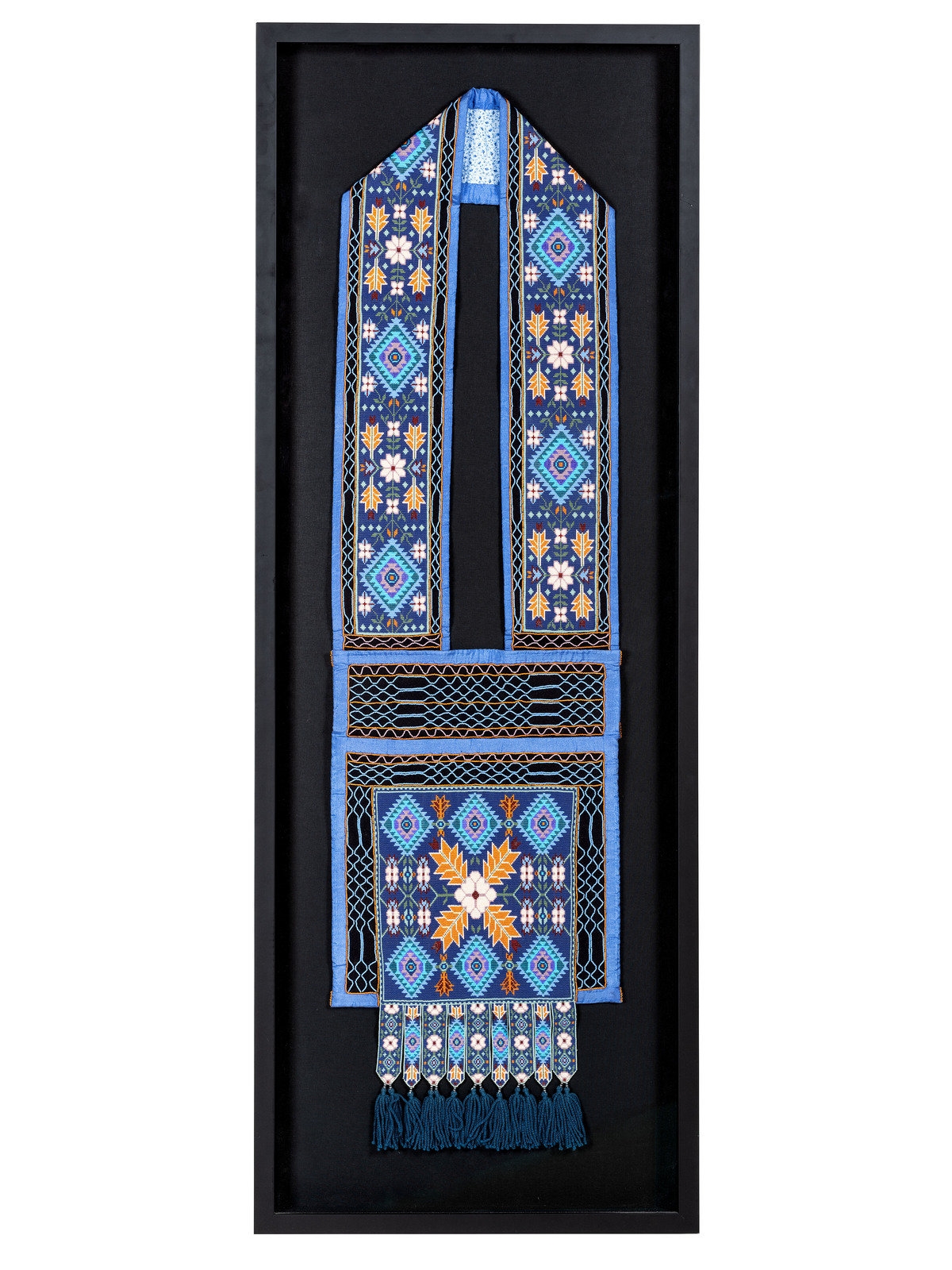 Artwork by Marguerite Houle, Loom-Beaded Bandolier Bag