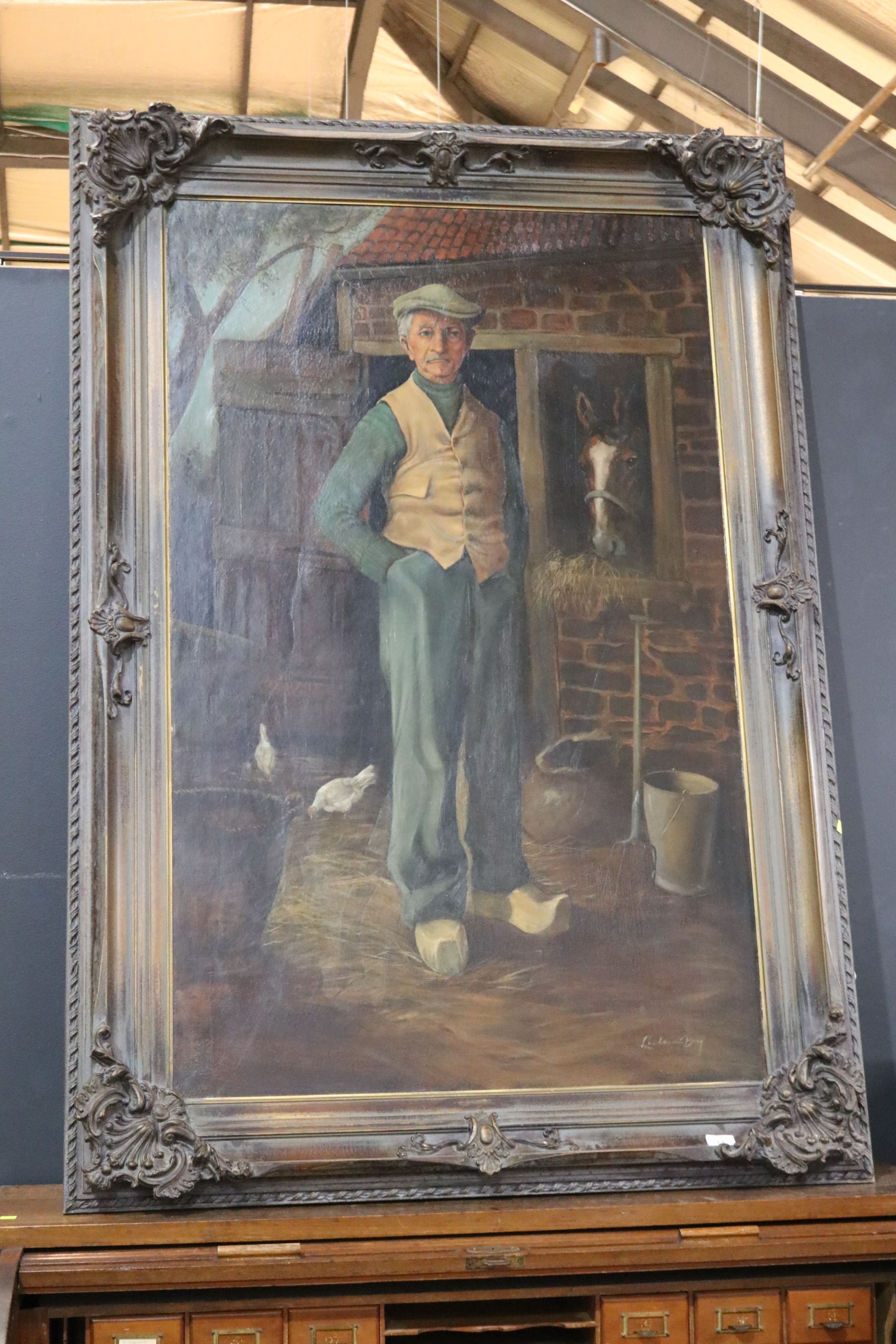 Artwork by Lamb van Den Berg, Portrait of man, Made of Oil on Canvas