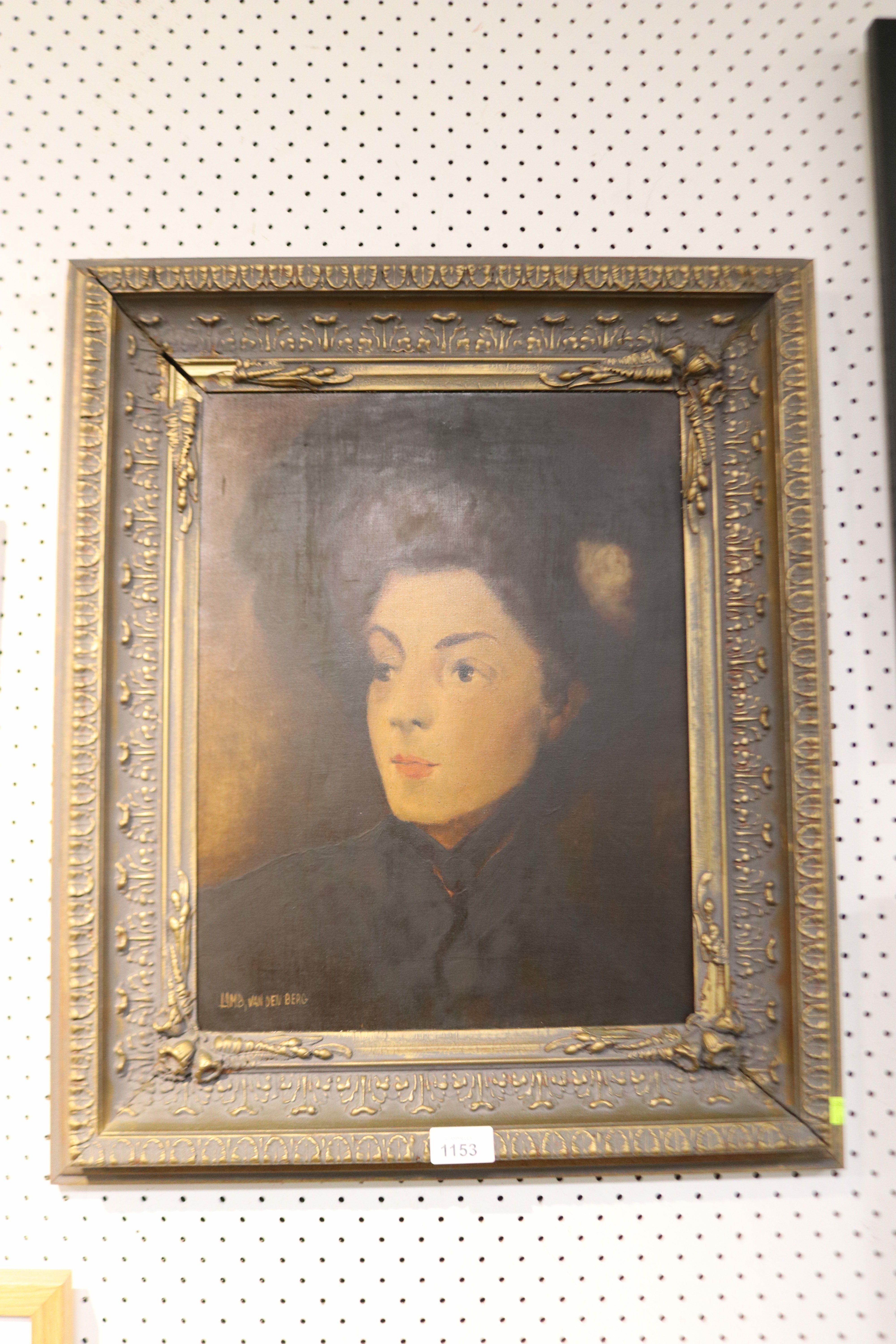 Artwork by Lamb van Den Berg, Portrait of Woman, Made of Oil on Canvas
