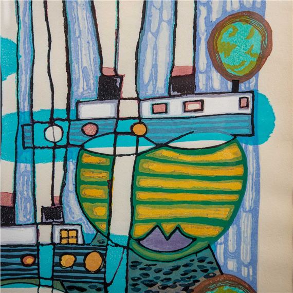 Friedensreich Hundertwasser | Pacific Steamer (1985) | MutualArt