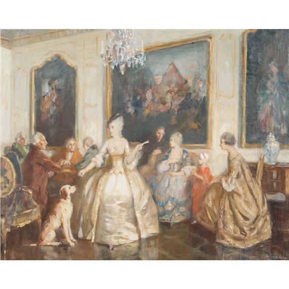 Courtly Rococo Society by Walter Geffcken