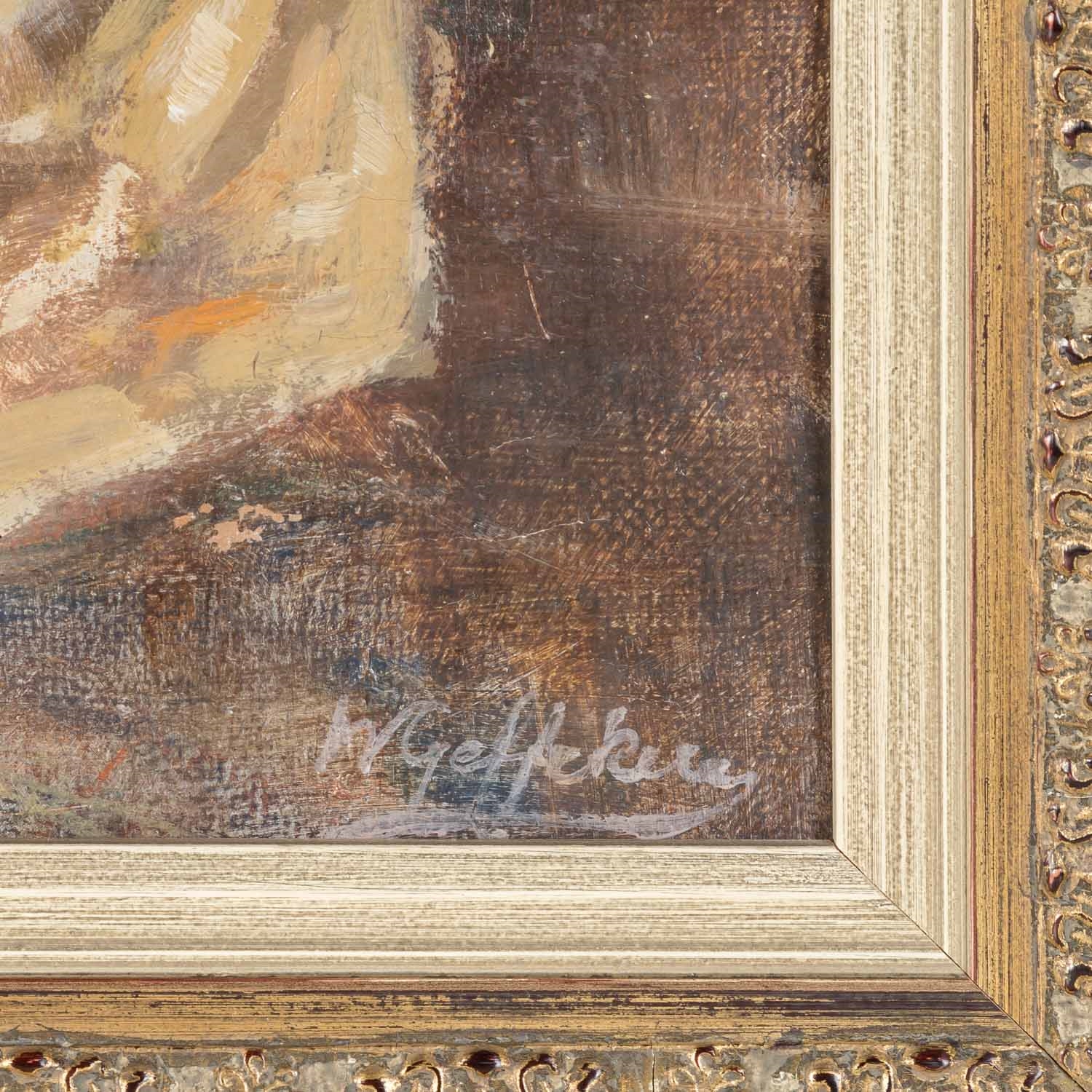 Artwork by Walter Geffcken, Courtly Rococo Society, Made of oil/ canvas