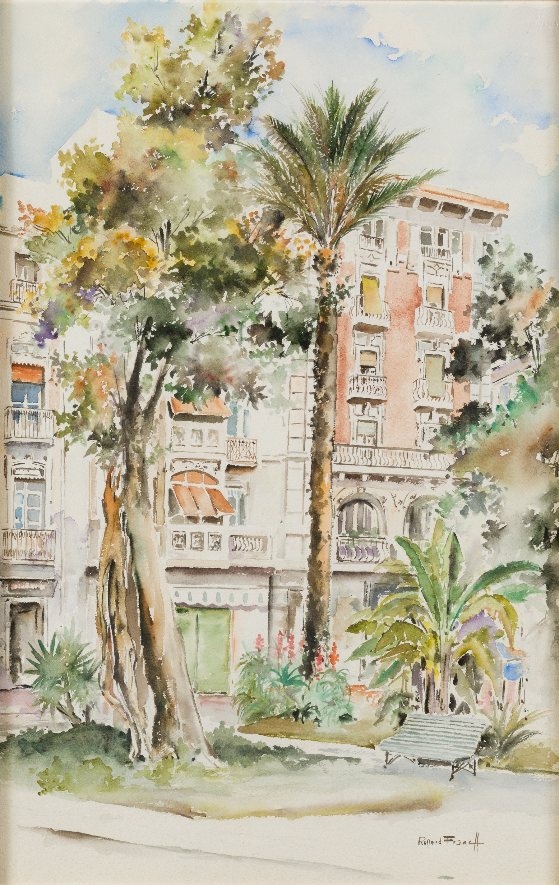 Artwork by Rossend Franch Cubells, Elche, Made of watercolor on paper