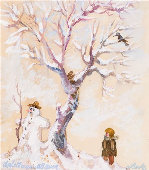 Winter-Apfelbaum Altausse/e by Oskar Laske