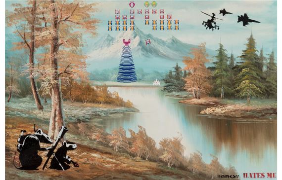 Galaga Vs. Banksy Rats by Banksy Hates Me, 2021