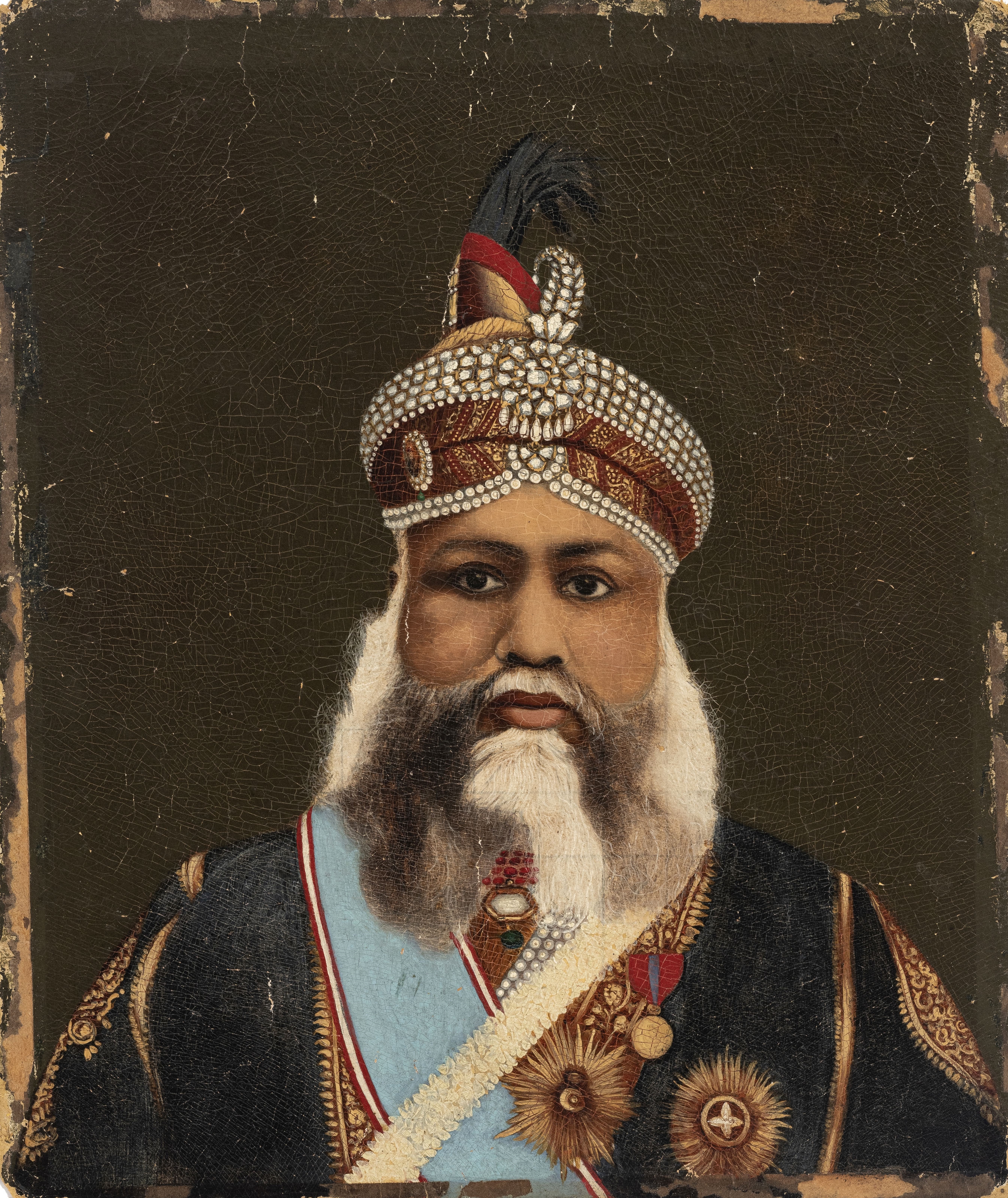 Portrait of Sawai Madho Singh II, Maharaja of Jaipur by Indian School, 20th Century