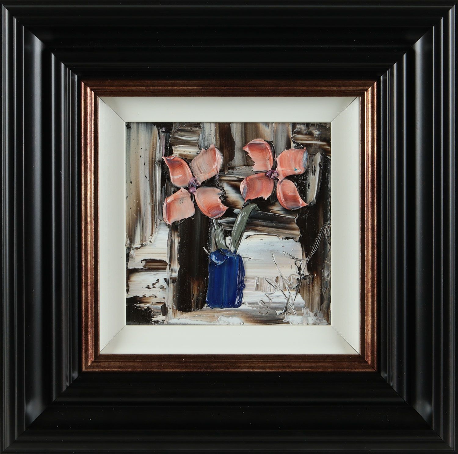 Colin Flack | PEACH FLOWERS IN A VASE | MutualArt