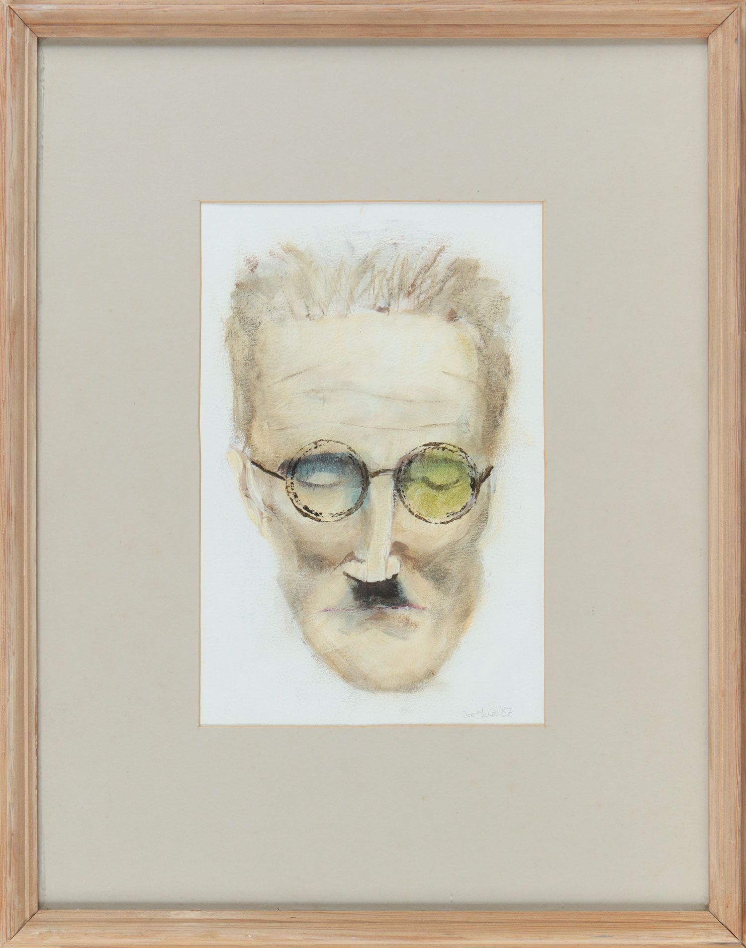 Joe McGill | PORTRAIT OF JAMES JOYCE | MutualArt