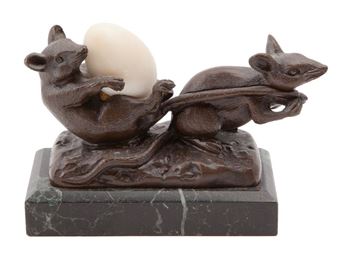 Art Deco bronze mouse sculpture - G. Richard