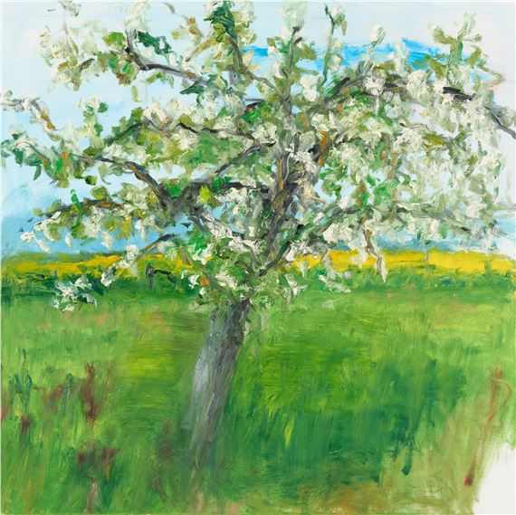 "Apfelbäume I". by Heide Fahlbusch, 2018