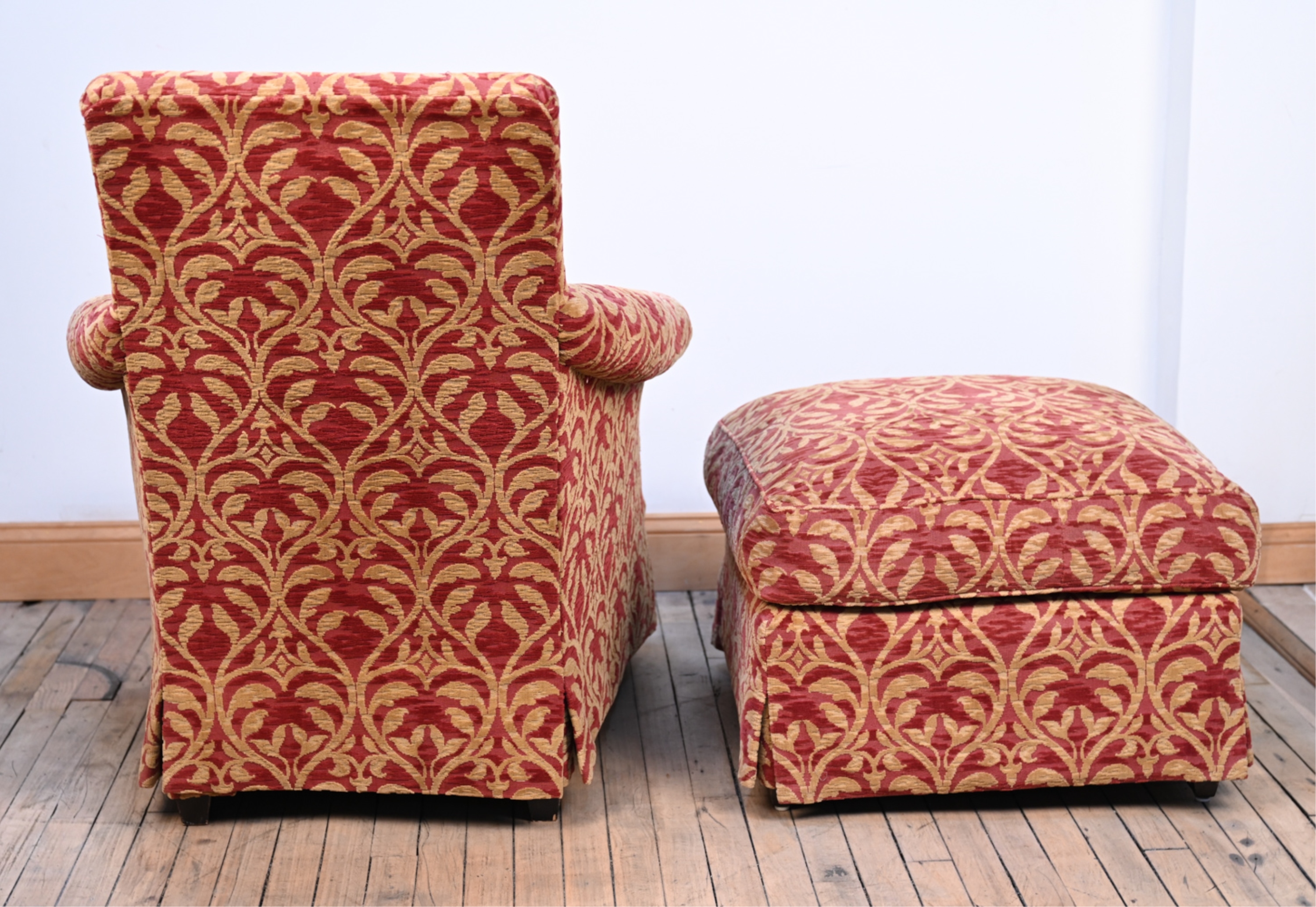 John Hutton | JOHN HUTTON FOR DONGHIA HAUTE CLUB CHAIR & OTTOMAN (1990 ...