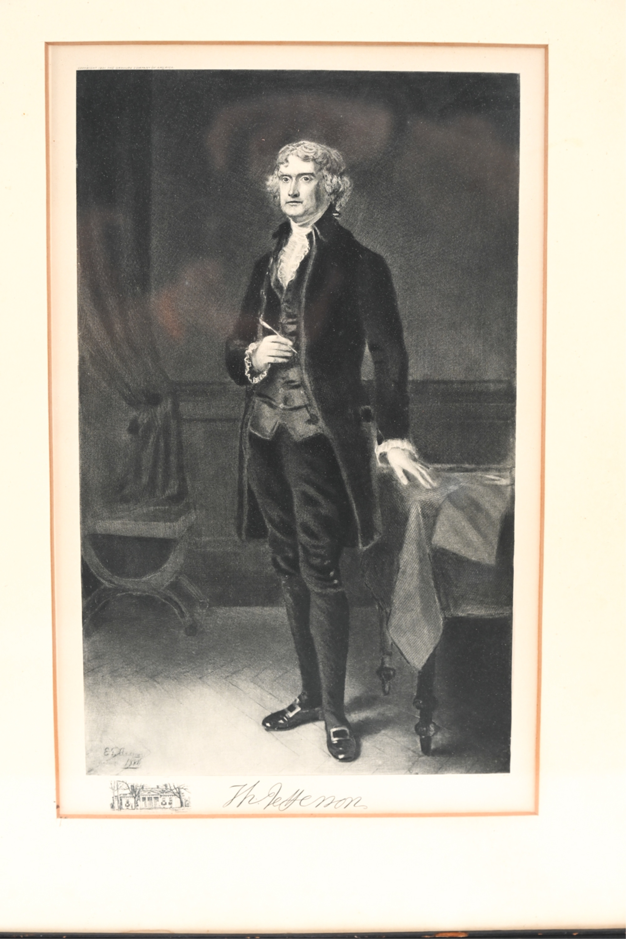 Thomas Jefferson THOMAS JEFFERSON ETCHING MutualArt