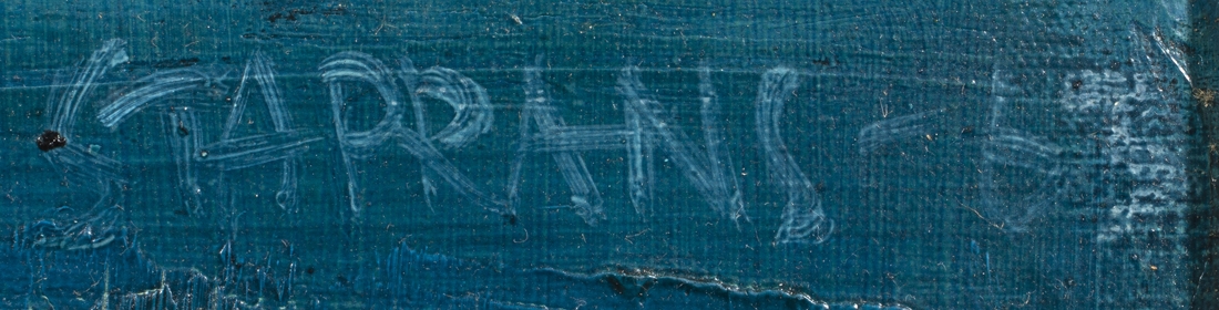 Artwork by Raimonds Staprans, Boats in Blue Water, Made of oil on canvas