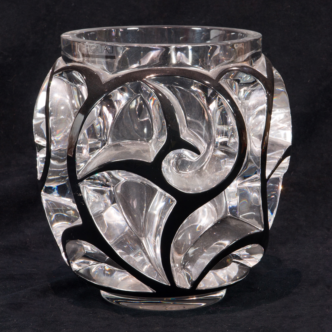René Lalique Tourbillons Vase MutualArt