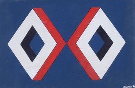 Artwork by Carlo Desireau, Structures, Made of Acrylic on board