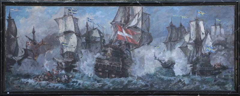 The Battle of Køge Bay 1677 by Niels Hansen, 1925–26