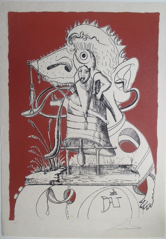 Composition from Les songes drölatiques de Pantagruel by Salvador Dalí, 1974