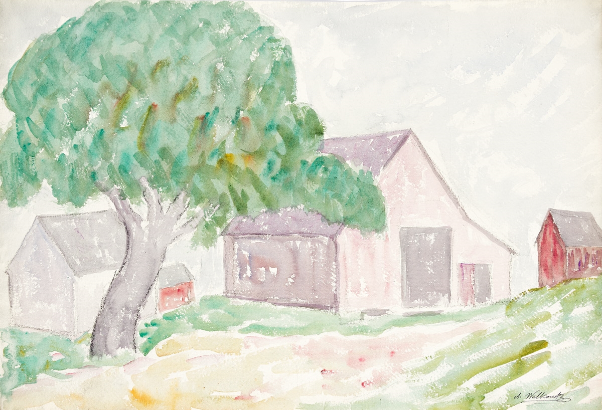 Abraham Walkowitz | Landscape with Lake and Hills | MutualArt