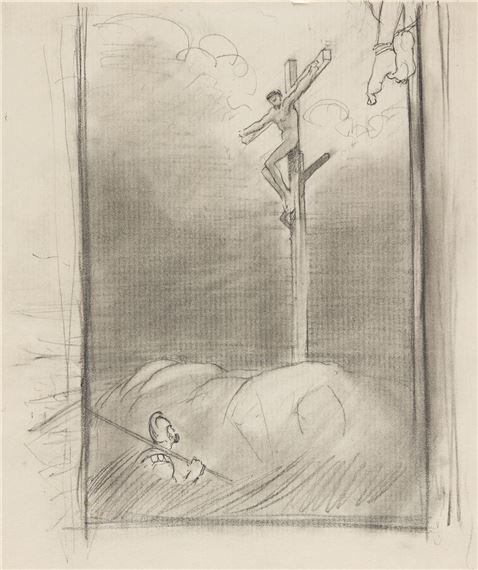 Edward Hopper | Crucifixion Scene. (1898 - 1899) | MutualArt