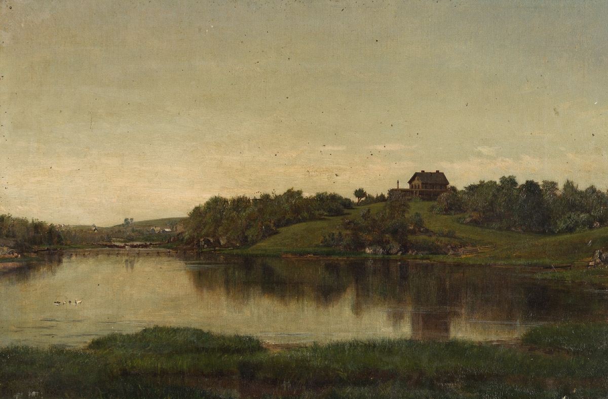 Artwork by Winckworth Allan Gay, Cohasset Landscape, Made of Oil on canvas