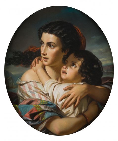 Hughes Merle | Madre e hijo | MutualArt