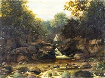 Waterfall Landscape - T. Wren