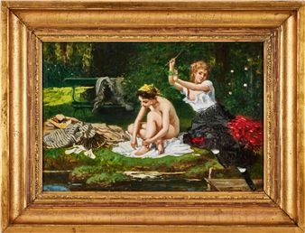 Kvinnor vid strandkant - Carl Erik Törner