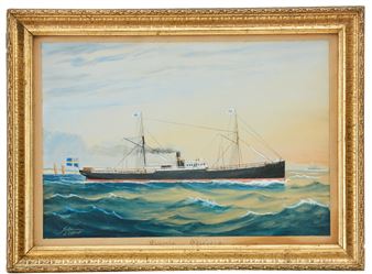 Fartyget Victoria I, Göteborg för rederiet Svenska Lloyd - Geo Johansen