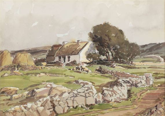 Co. Antrim Cottage by Theodore James Gracey