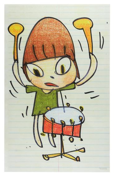 Banging the Drum by Yoshitomo Nara, 2020