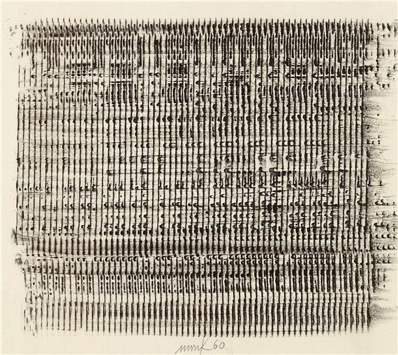 Frottage by Heinz Mack, 1960