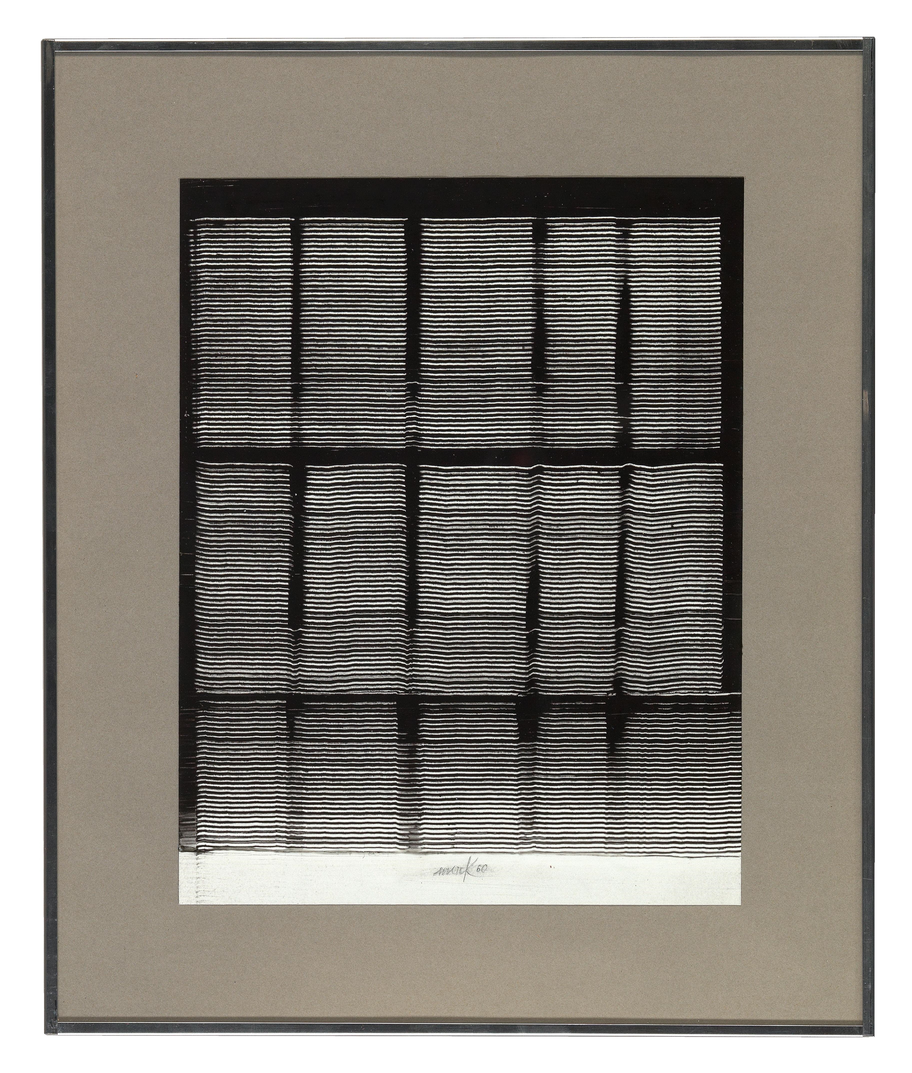 Artwork by Heinz Mack, Untitled, Made of resin on paper