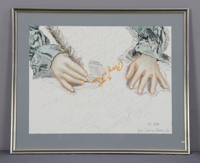 Larry Rivers | Big B Signs Up (Circa 1976) | MutualArt