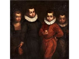 Portrait von vier Kindern - Sofonisba Anguissola
