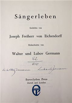 Sängerleben - Josef von Eichendorff