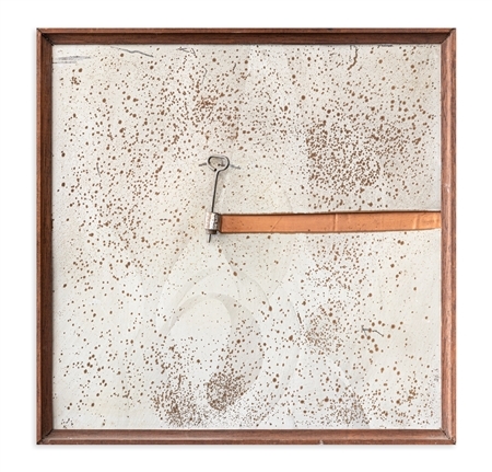 Artwork by Jean Pall, Ferita programmata, Made of Mixed media and sheet metal applications