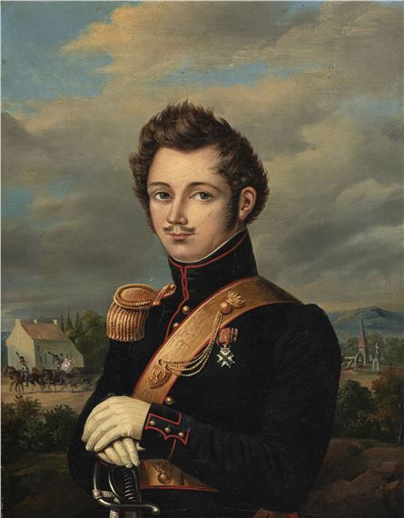 Portrait de Alfred Baron de Vasserot de Vincy by Michel Ghislain Stapleaux, 1830
