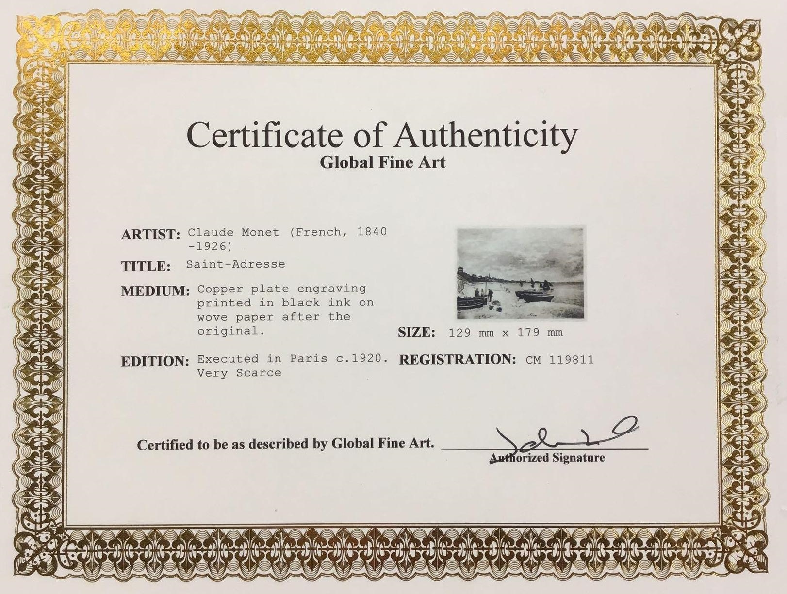 Claude Saint Adresse MutualArt