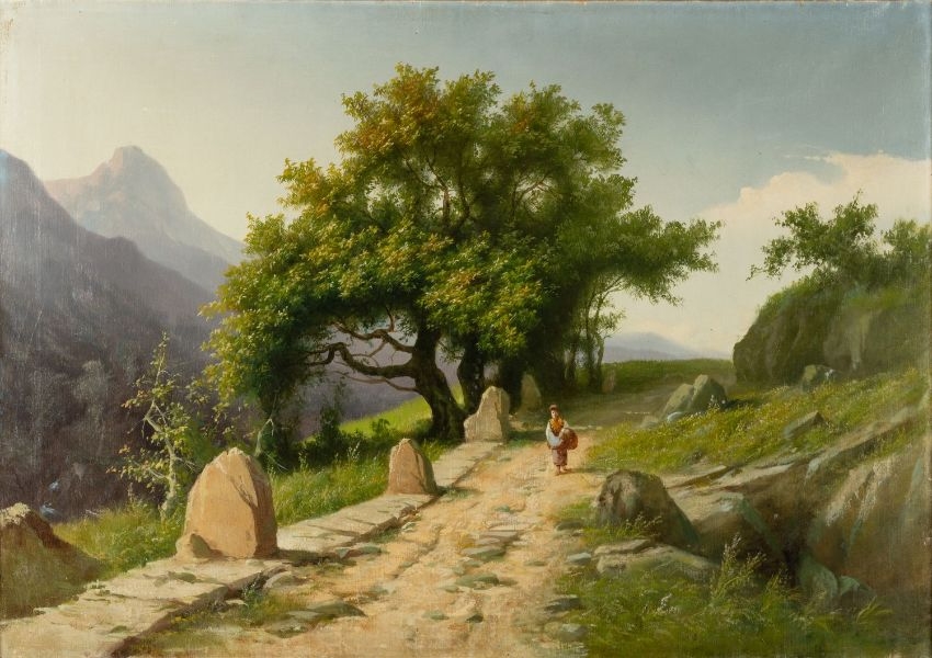 Giuseppe Falchetti | Paesaggio con Macchietta | MutualArt