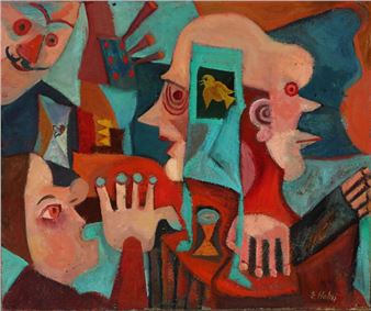 Composition with faces - Erik Holm