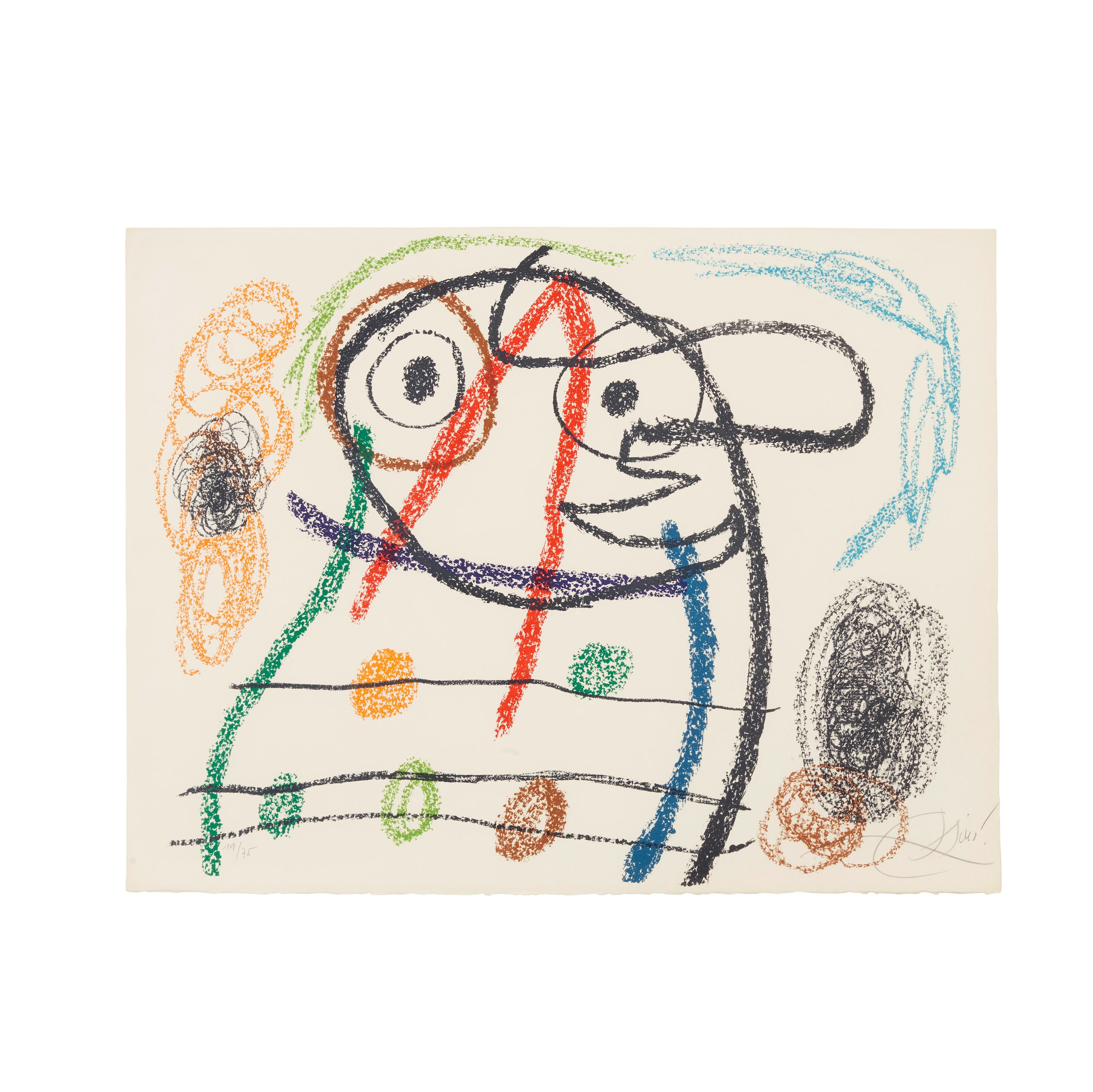 One Plate, from Album 21 by Joan Miró, 1978
