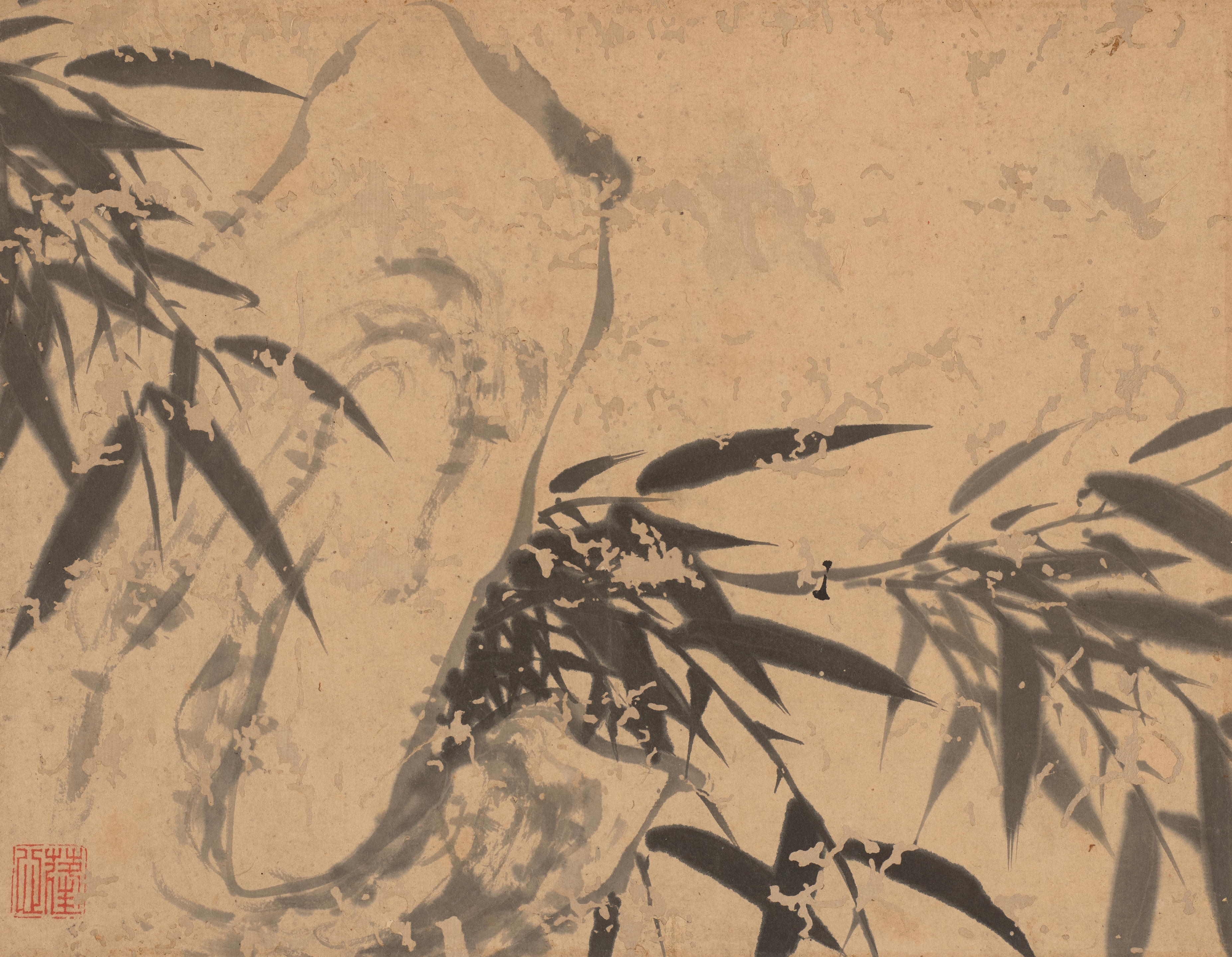 Artwork by Wang Chen, Album of Ink Bamboo, Made of ink on paper