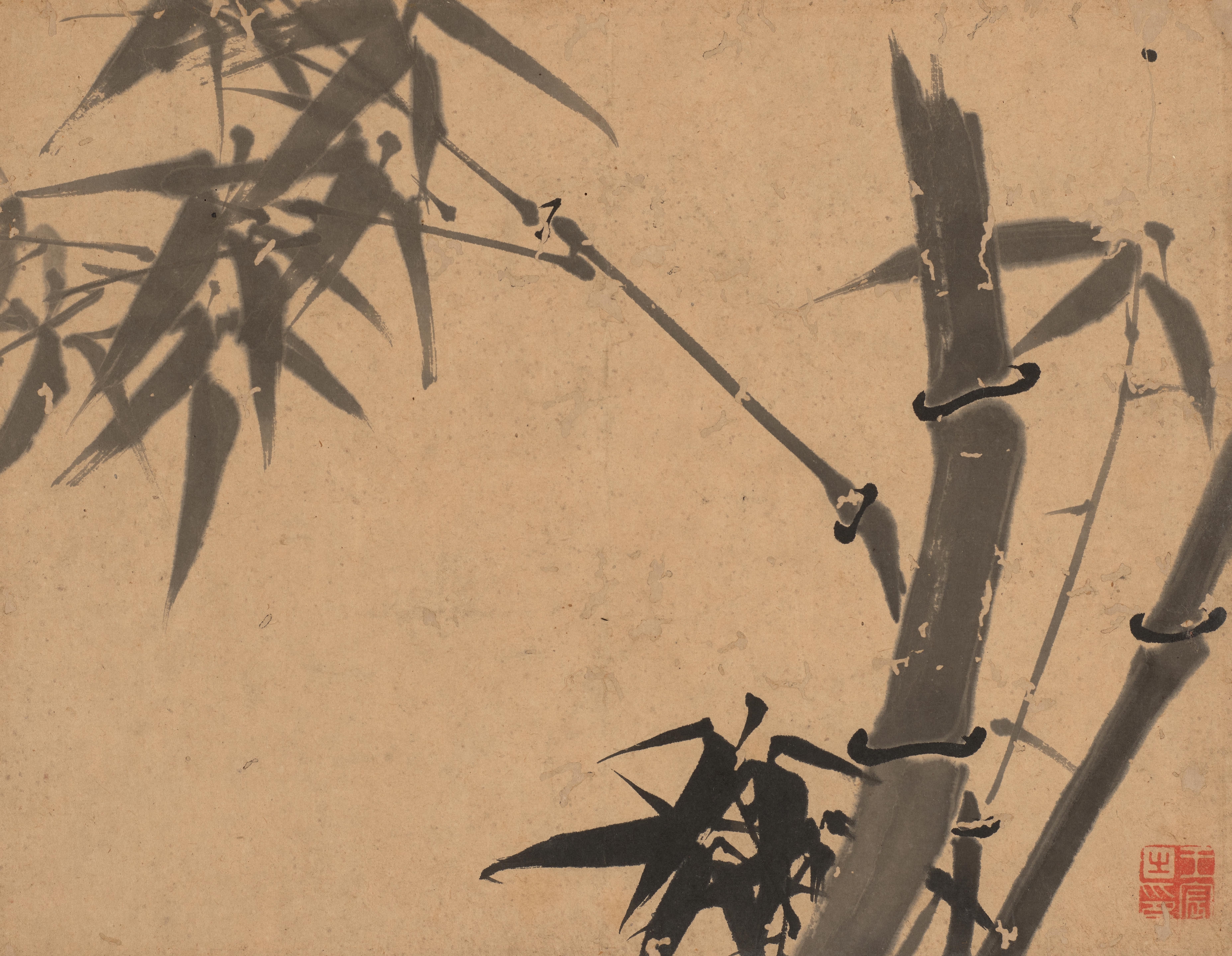 Artwork by Wang Chen, Album of Ink Bamboo, Made of ink on paper