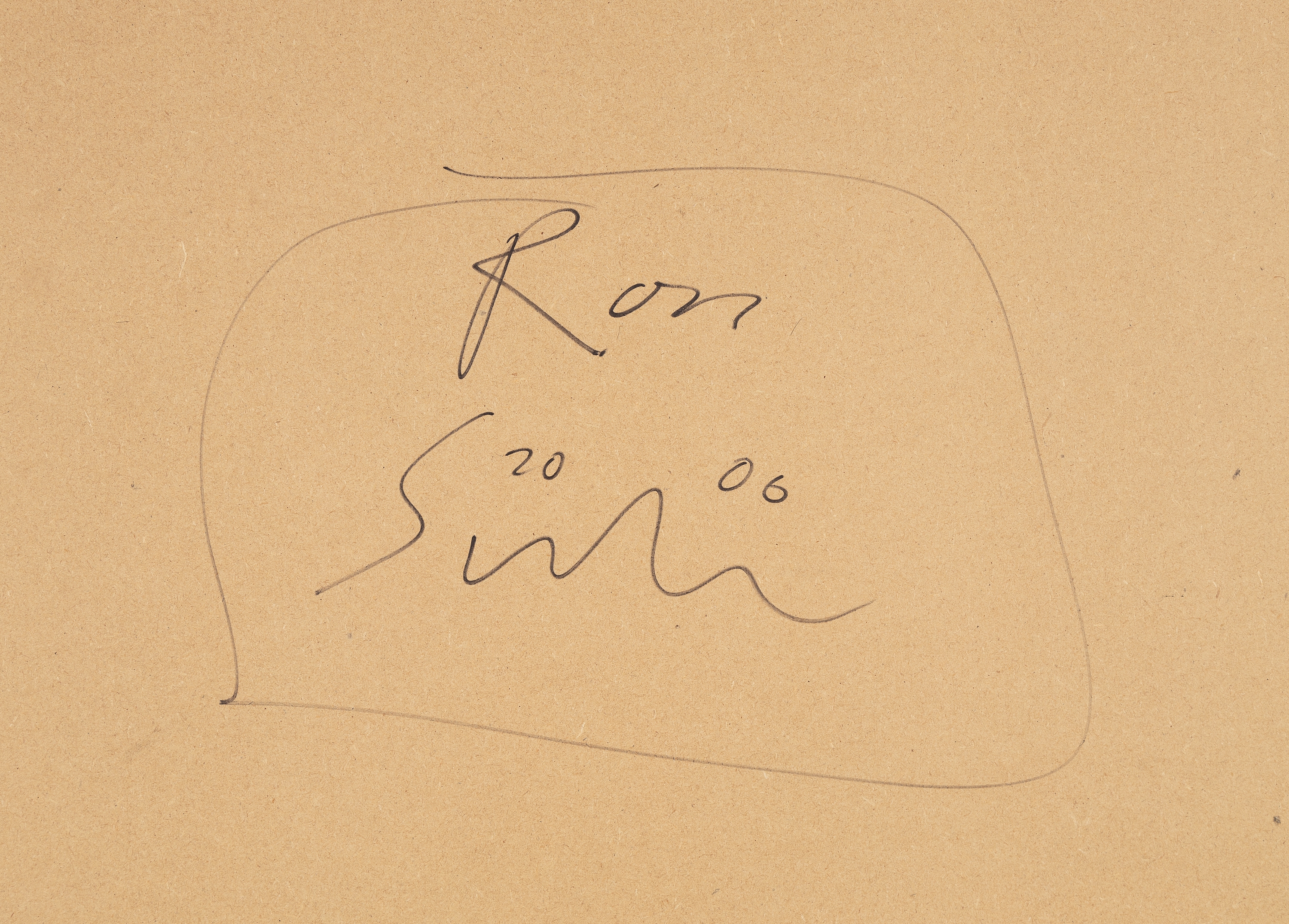 Artwork by Ross Sinclair, Gold Real Life, Made of oil on mdf