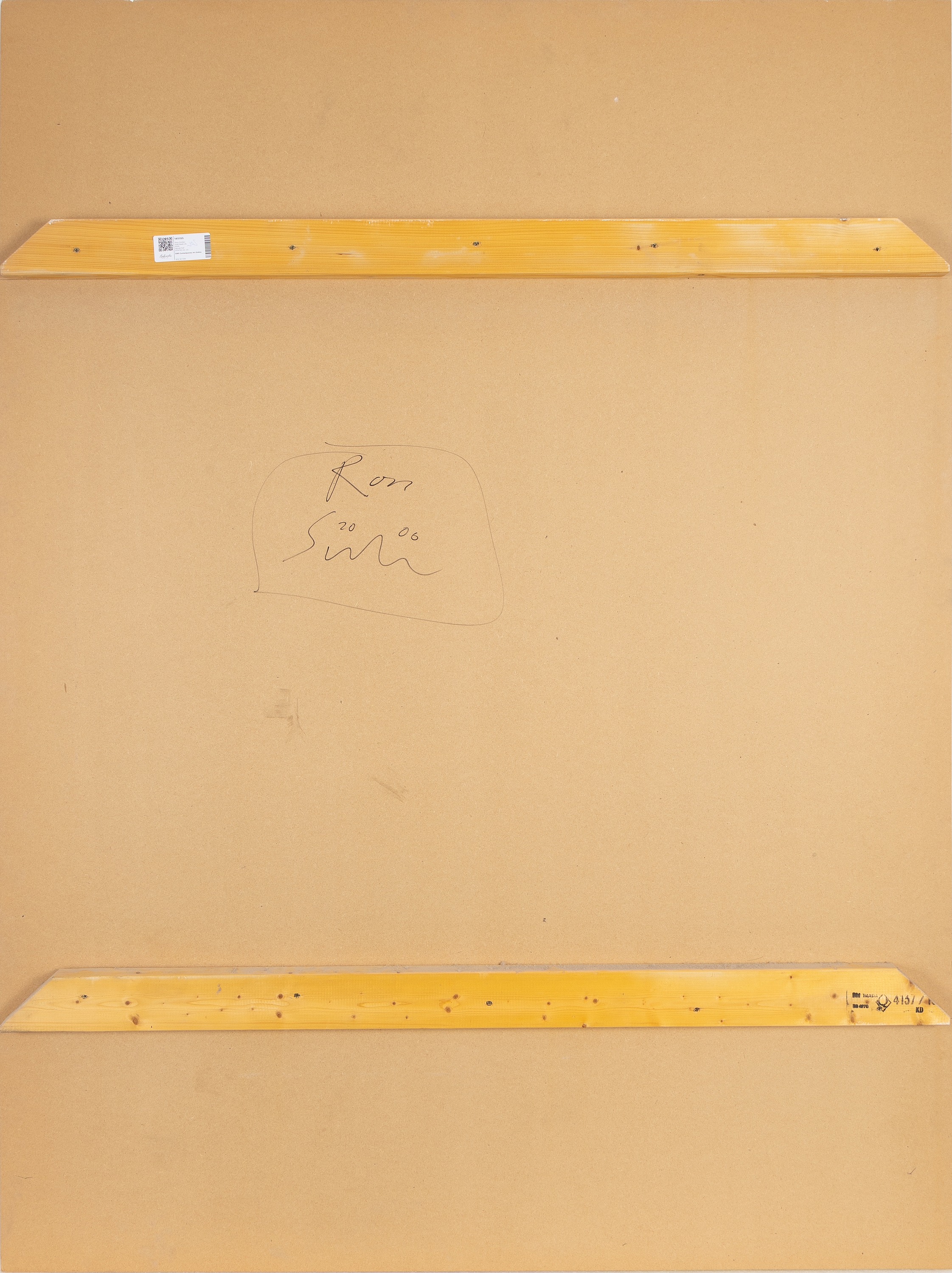 Artwork by Ross Sinclair, Gold Real Life, Made of oil on mdf