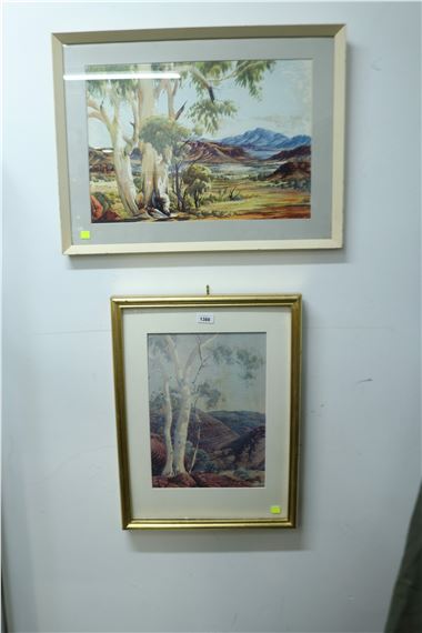 Two Albert Namatjira by Albert Namatjira