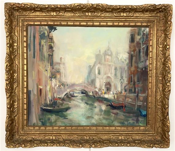 View of Venice, Rio Mexidicanti Dia by Daniel du Janerand