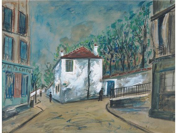 LA MAISON DE BERLIOZ À MONTMARTRE by Maurice Utrillo, UM 1910