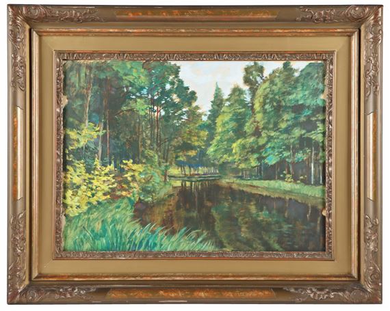 Lesní zátiší s řekou by Antonín Hudeček, 1920s / 1930s